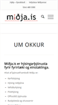 Mobile Screenshot of midja.is